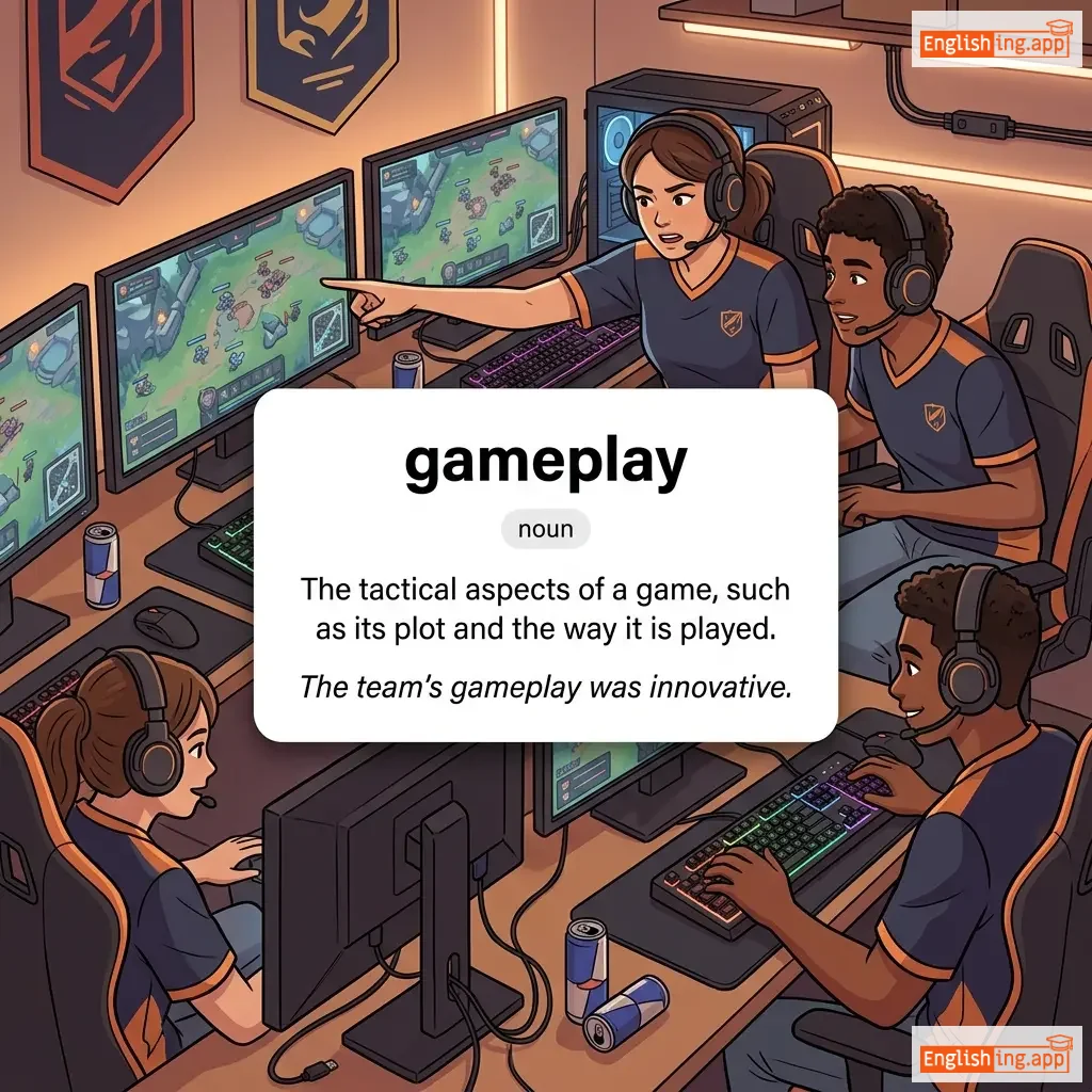 gameplay definition card — visual illustration of the meaning