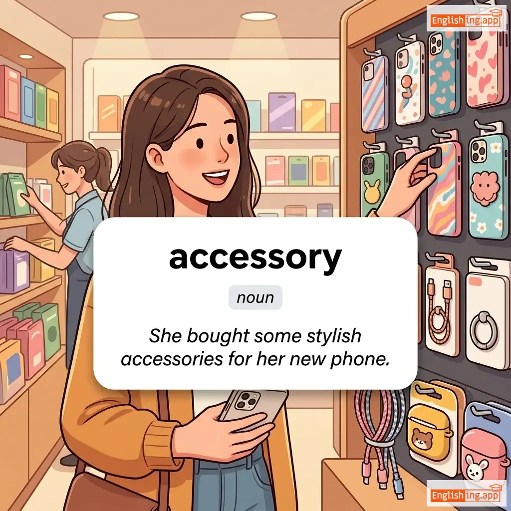 accessory definition card — visual illustration of the meaning