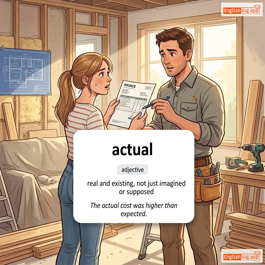 actual definition card — visual illustration of the meaning