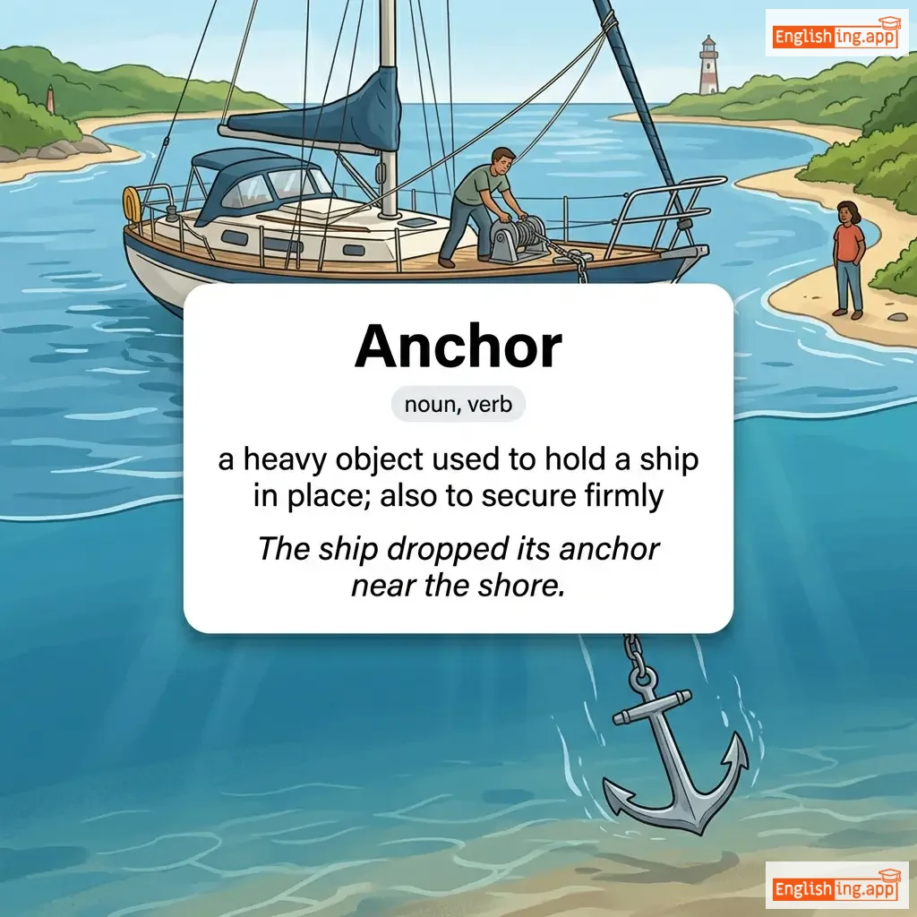 Anchor definition card — visual illustration of the meaning