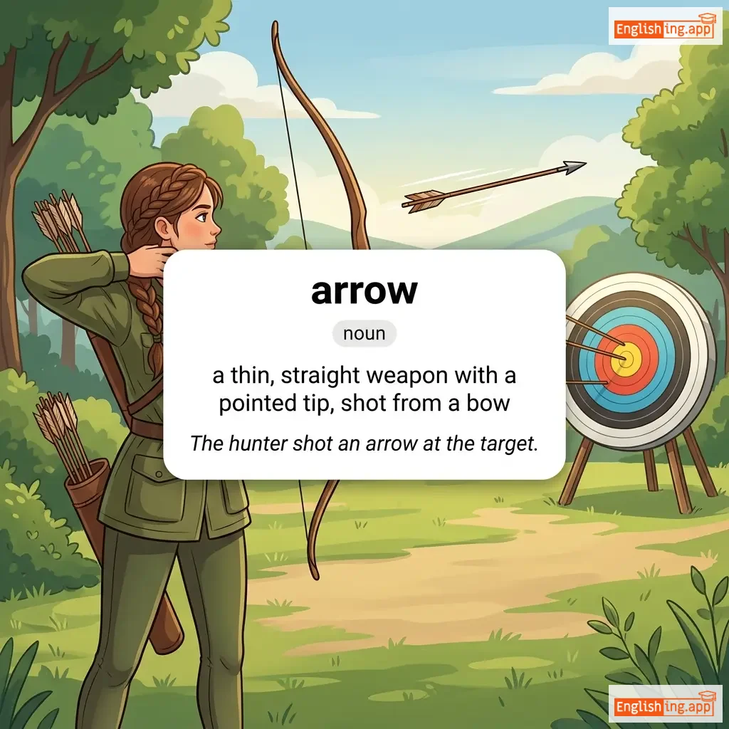 arrow definition card — visual illustration of the meaning