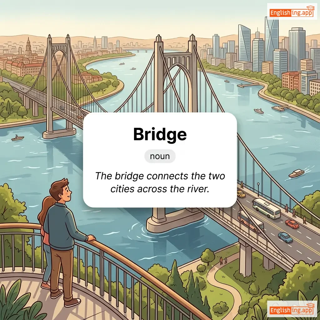Bridge definition card — visual illustration of the meaning