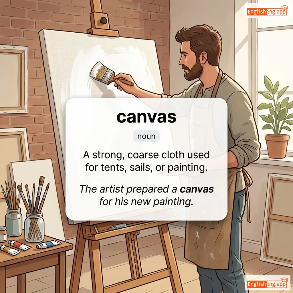canvas definition card — visual illustration of the meaning