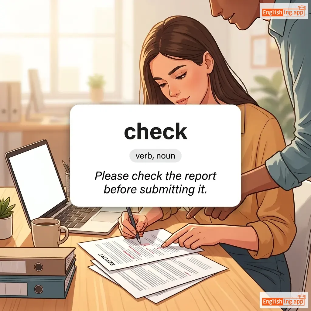 check definition card — visual illustration of the meaning