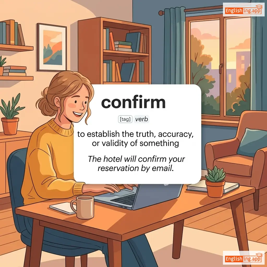 confirm definition card — visual illustration of the meaning