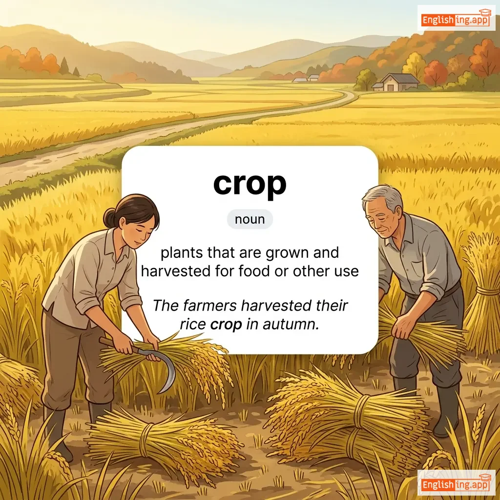 crop definition card — visual illustration of the meaning