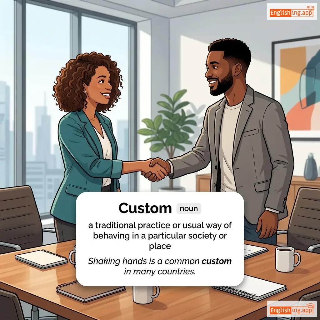 Custom definition card — visual illustration of the meaning