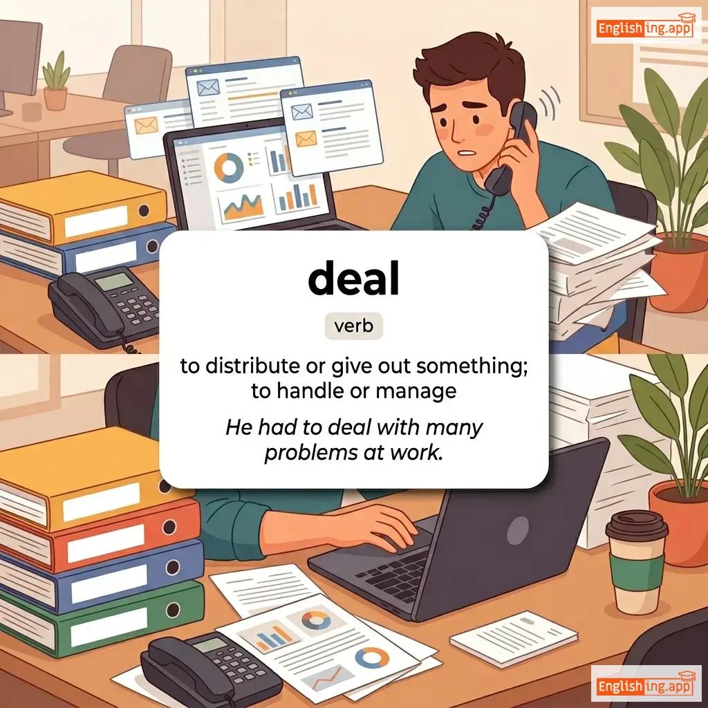 deal definition card — visual illustration of the meaning