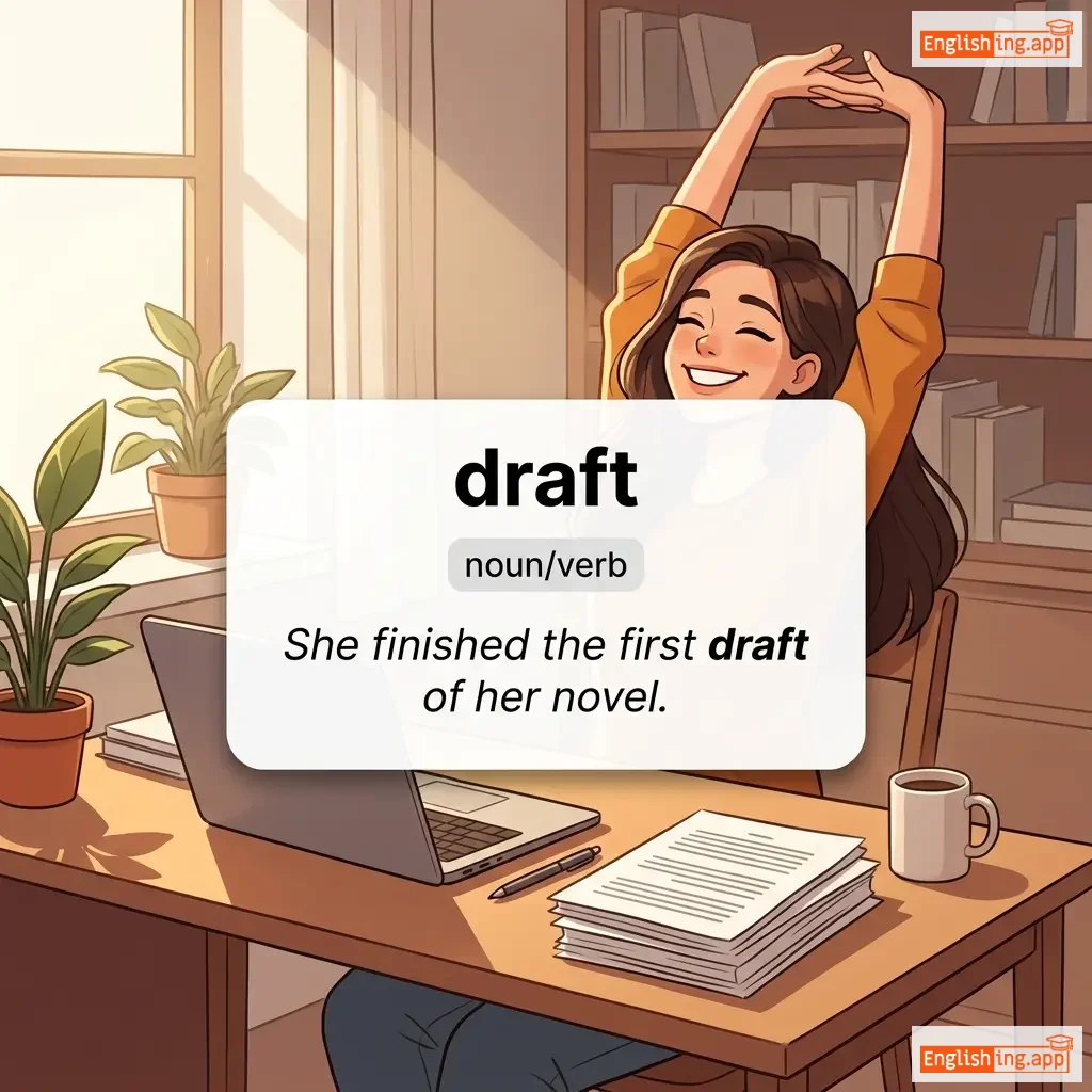 draft definition card — visual illustration of the meaning