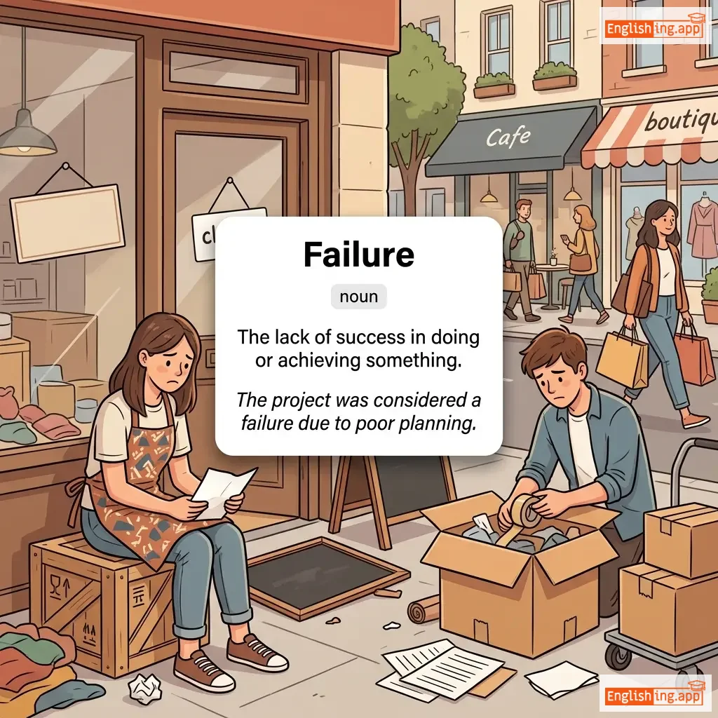 Failure definition card — visual illustration of the meaning