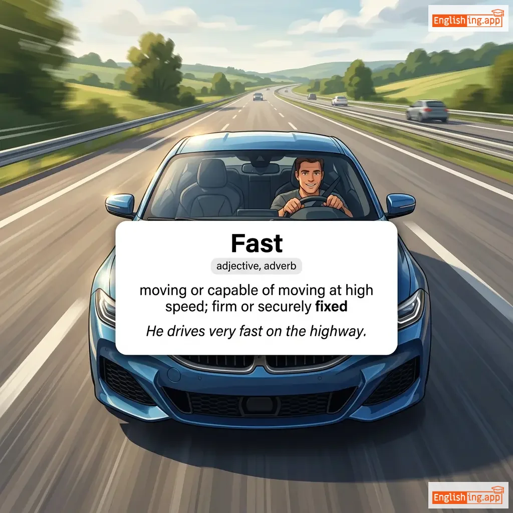 Fast definition card — visual illustration of the meaning