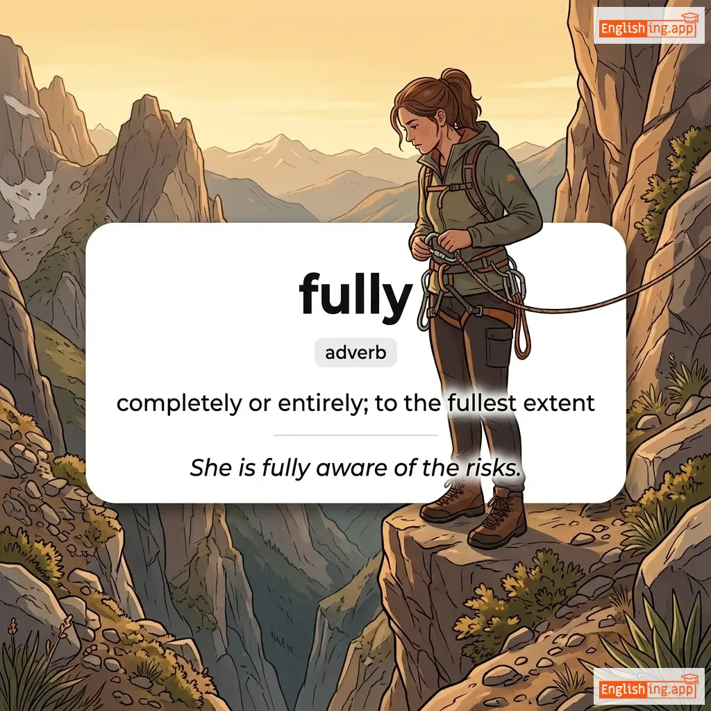 fully definition card — visual illustration of the meaning