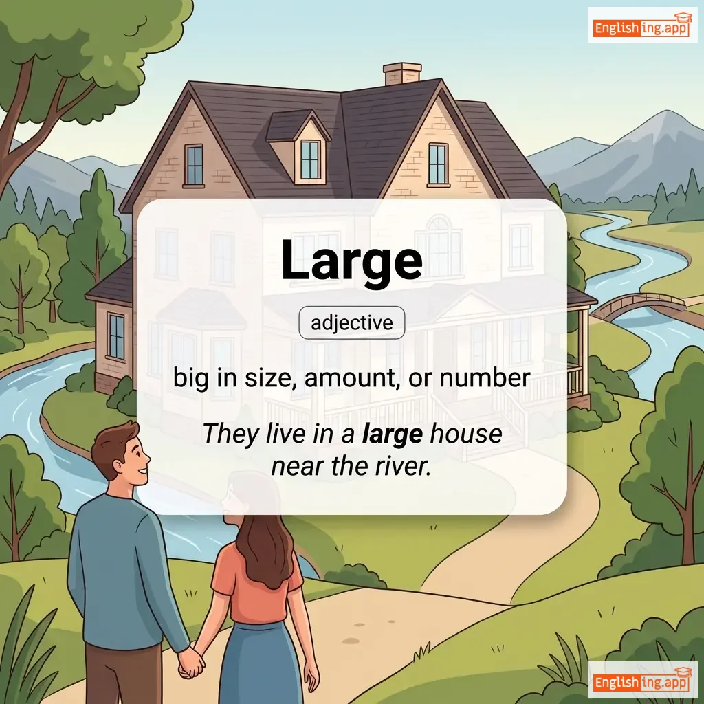 Large definition card — visual illustration of the meaning