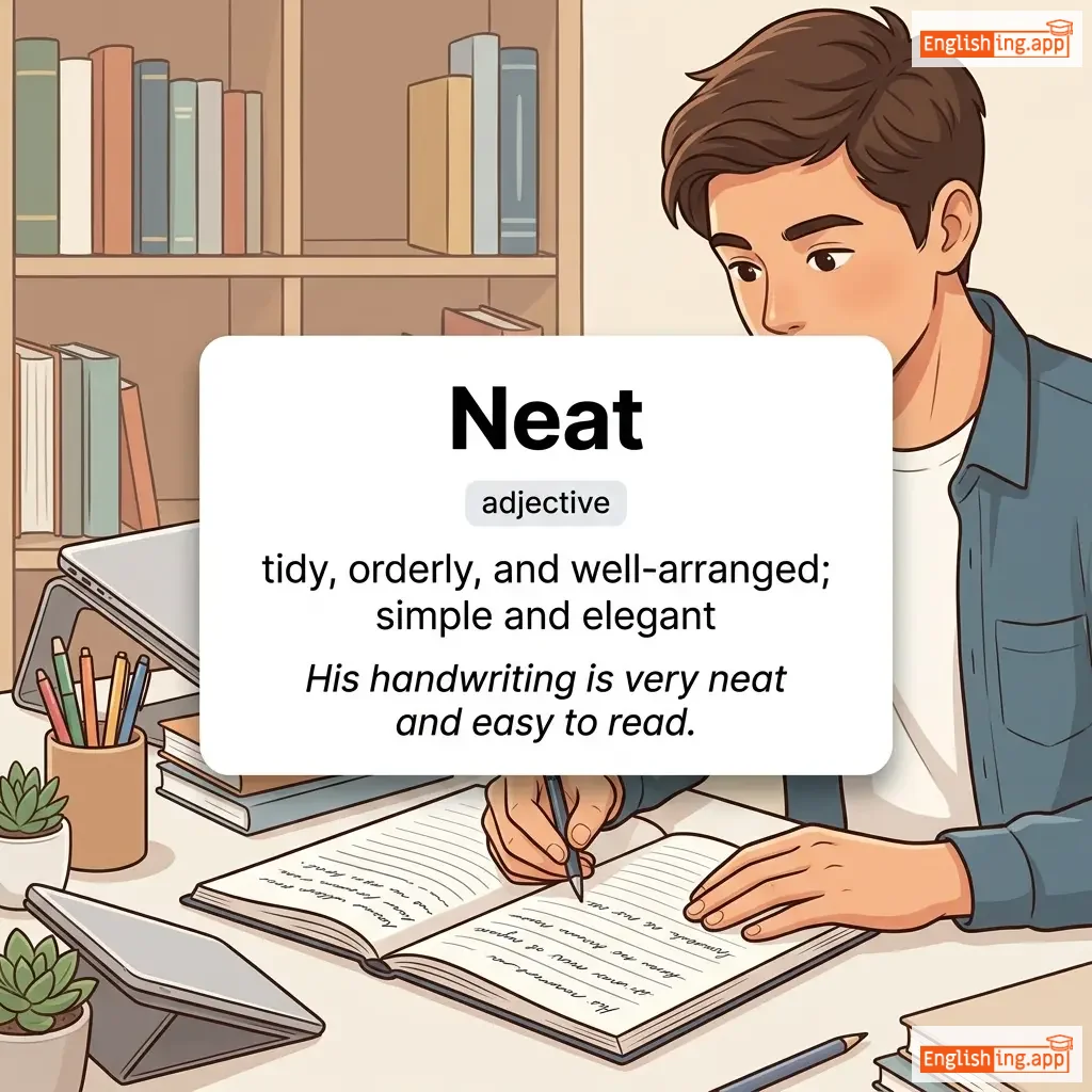 Neat definition card — visual illustration of the meaning