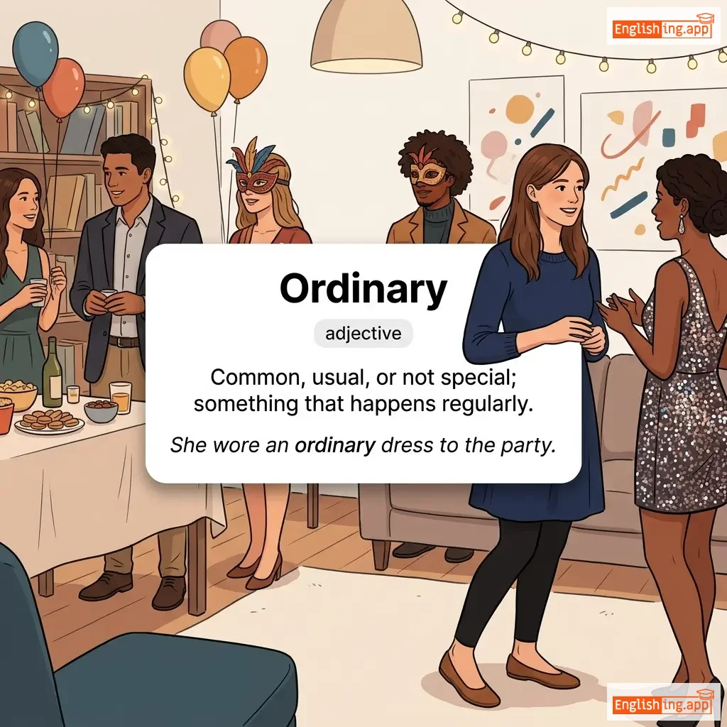 Ordinary definition card — visual illustration of the meaning