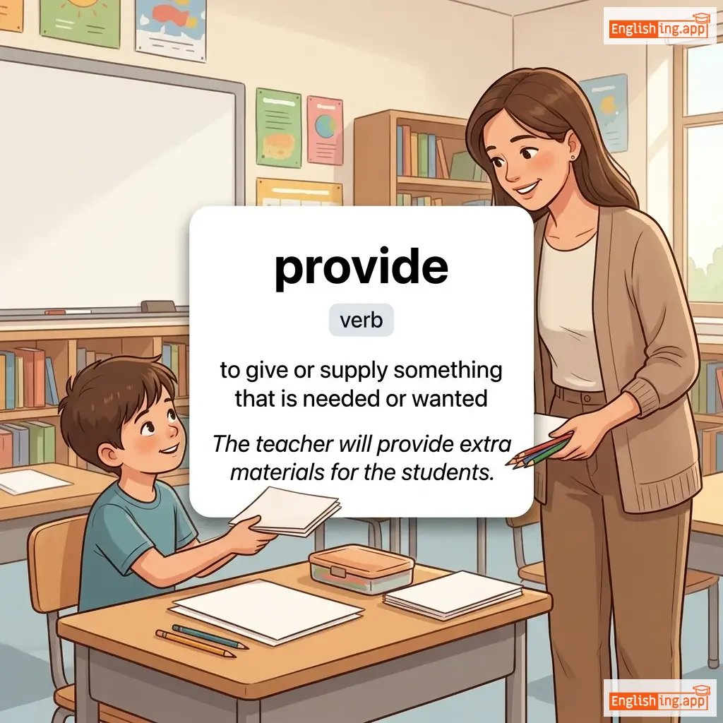 provide definition card — visual illustration of the meaning