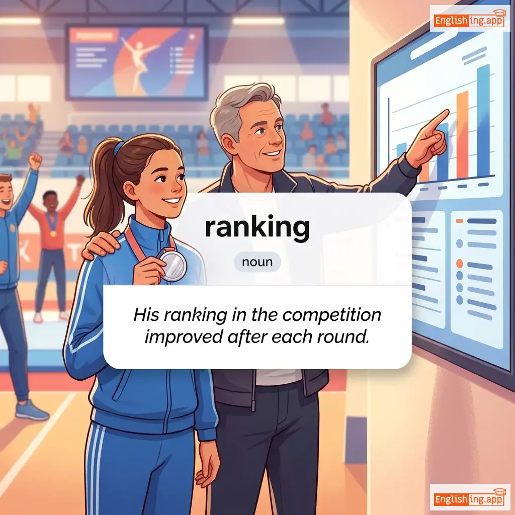 ranking definition card — visual illustration of the meaning