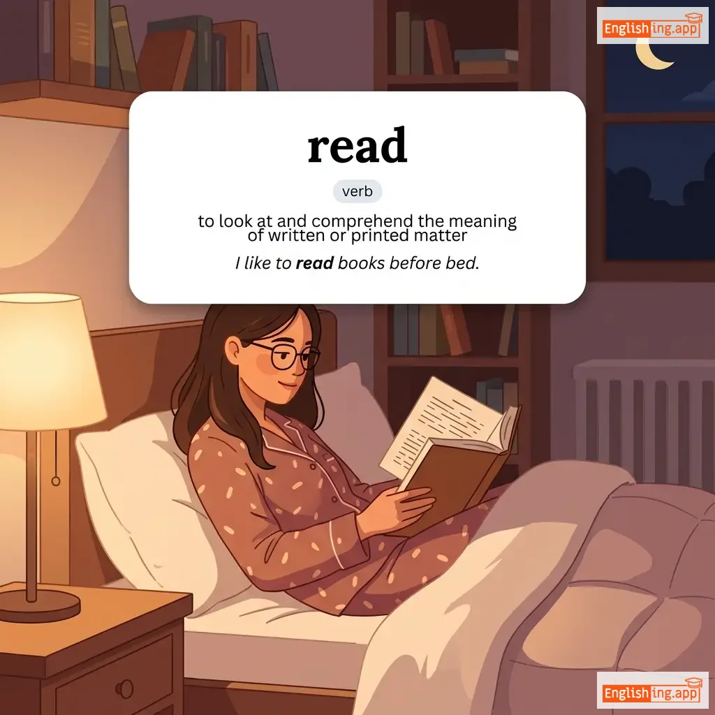 read definition card — visual illustration of the meaning