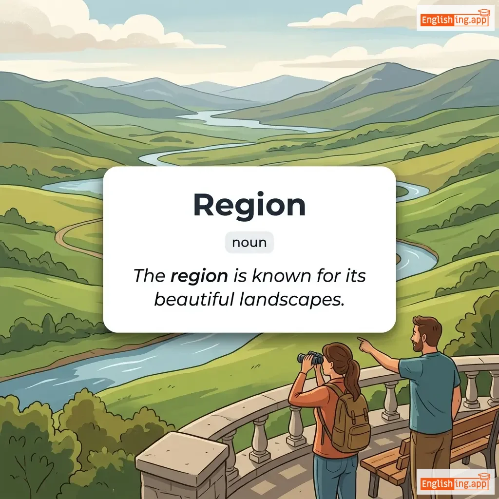 Region definition card — visual illustration of the meaning