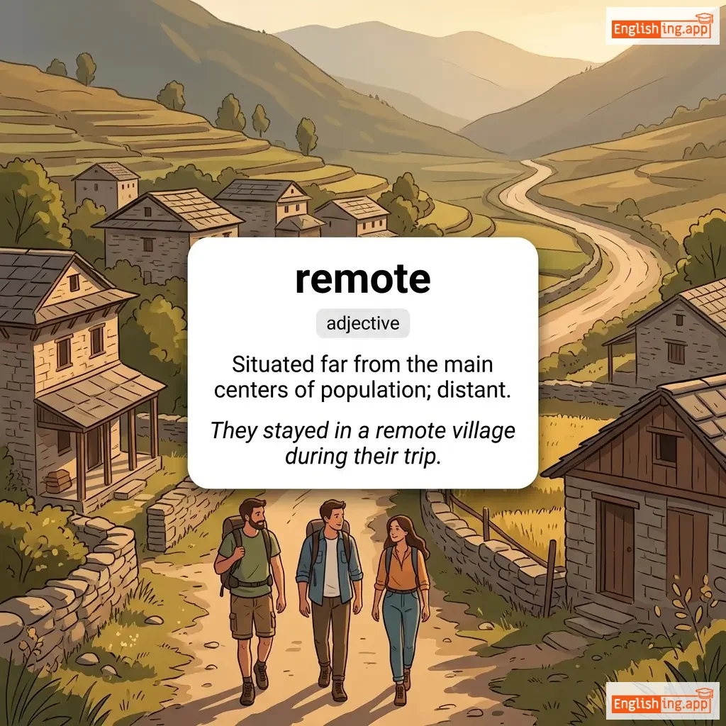 remote definition card — visual illustration of the meaning