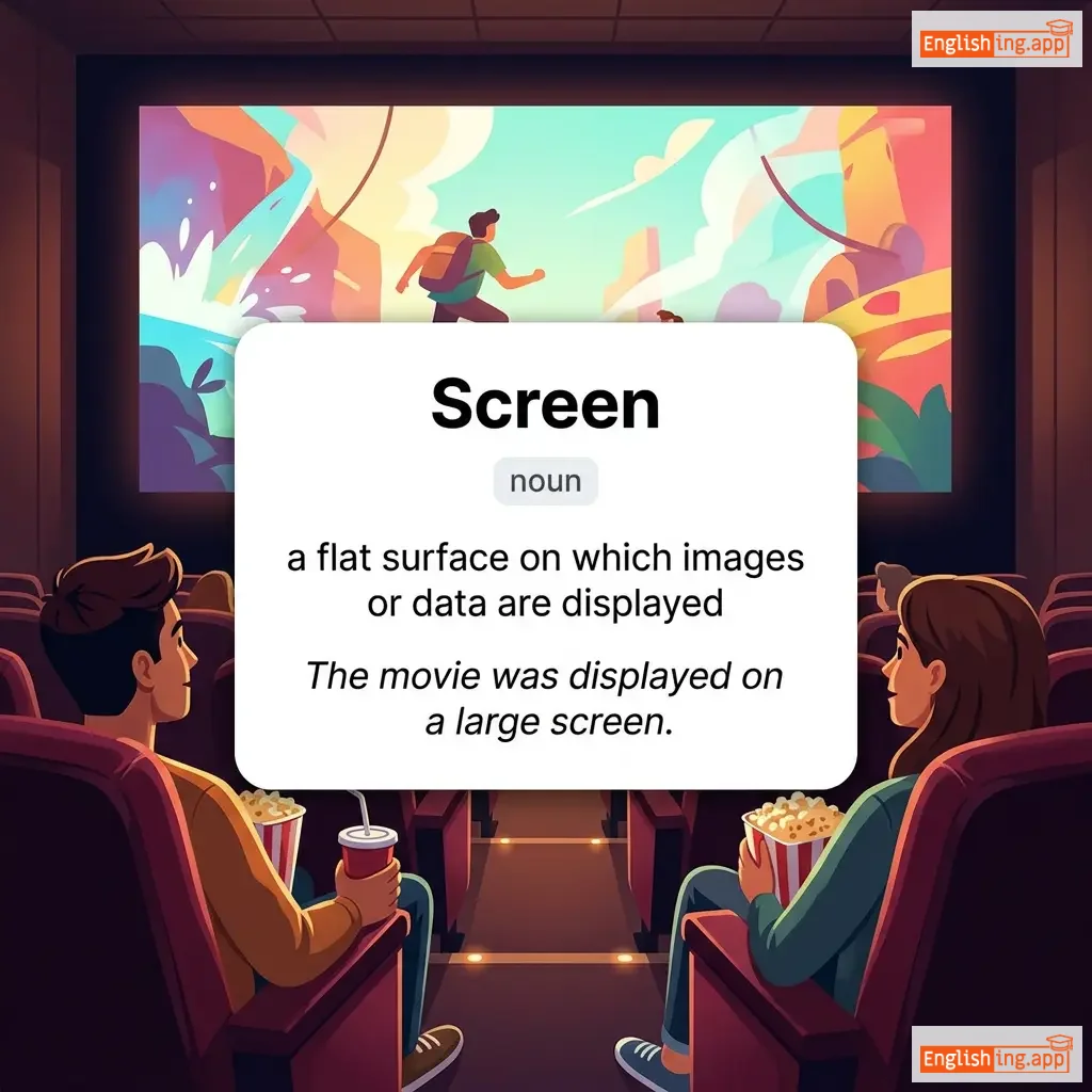 Screen definition card — visual illustration of the meaning