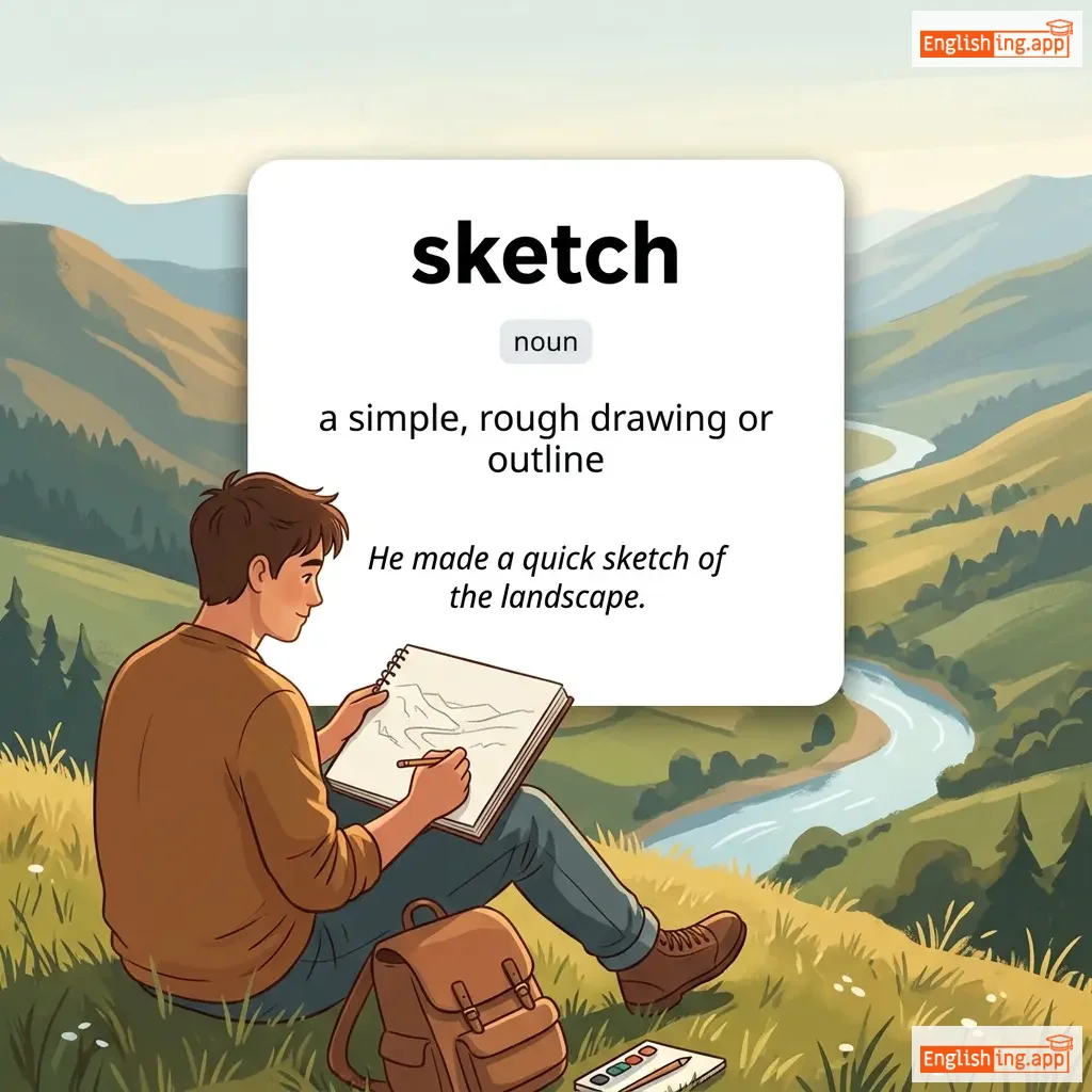 sketch definition card — visual illustration of the meaning
