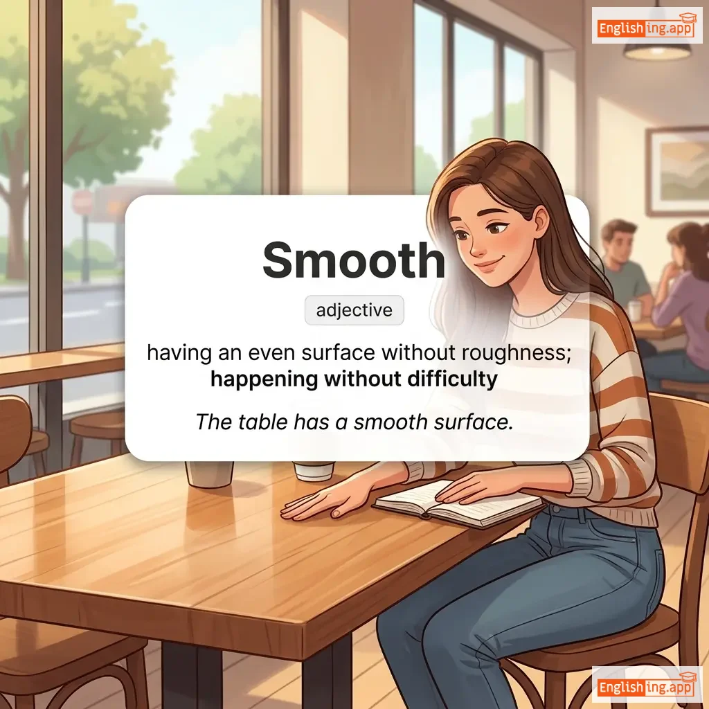 Smooth definition card — visual illustration of the meaning