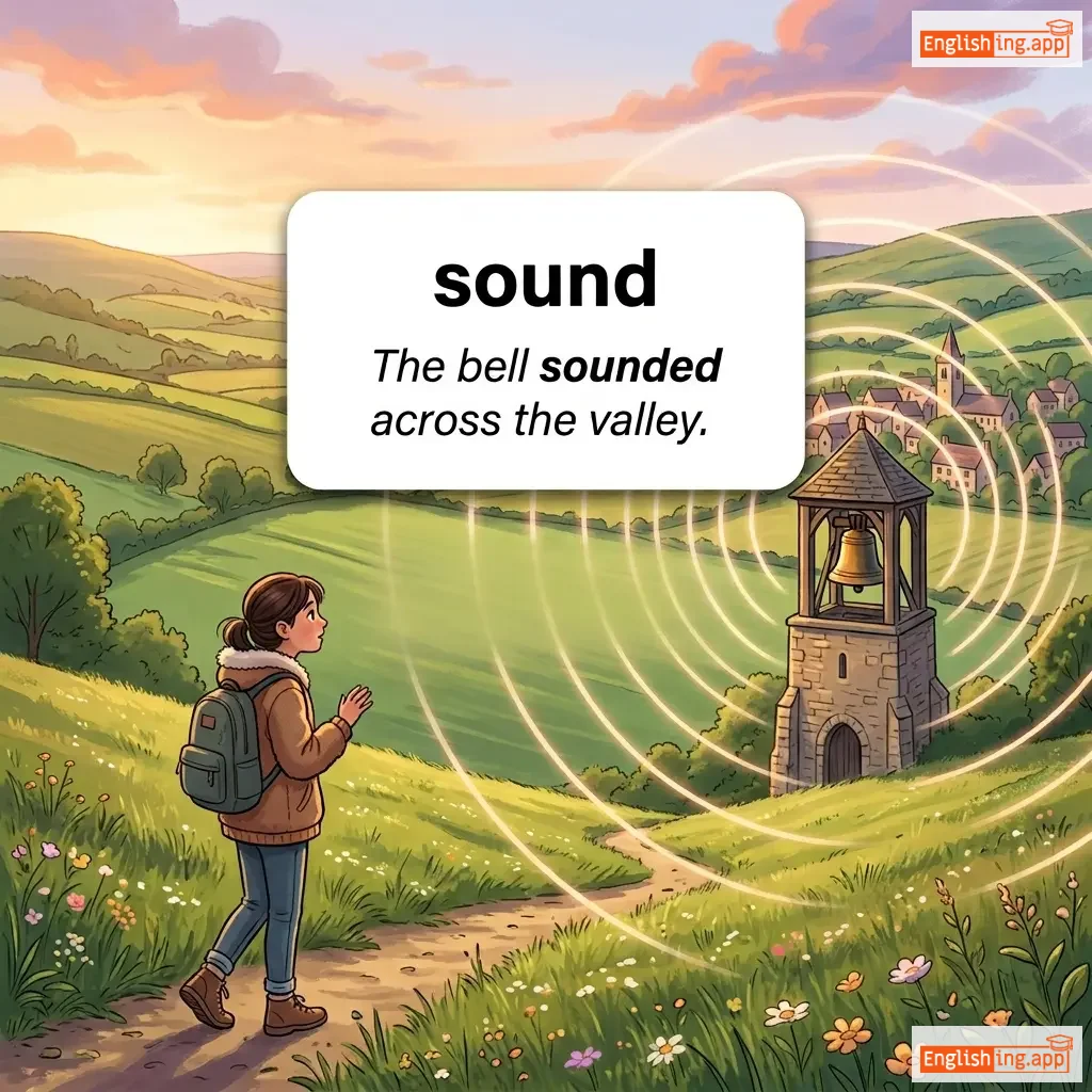 sound definition card — visual illustration of the meaning