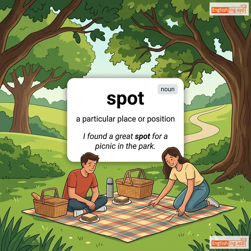 spot definition card — visual illustration of the meaning