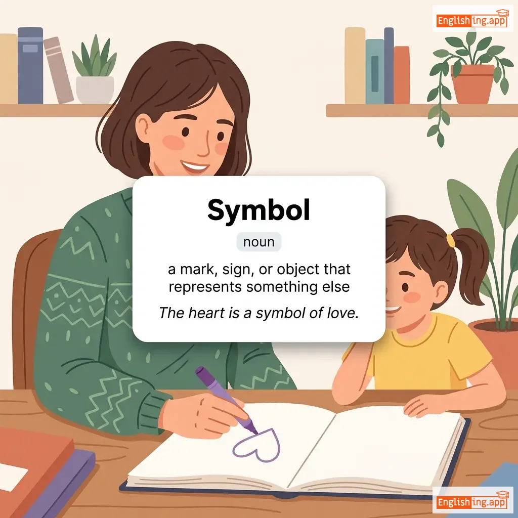 Symbol definition card — visual illustration of the meaning