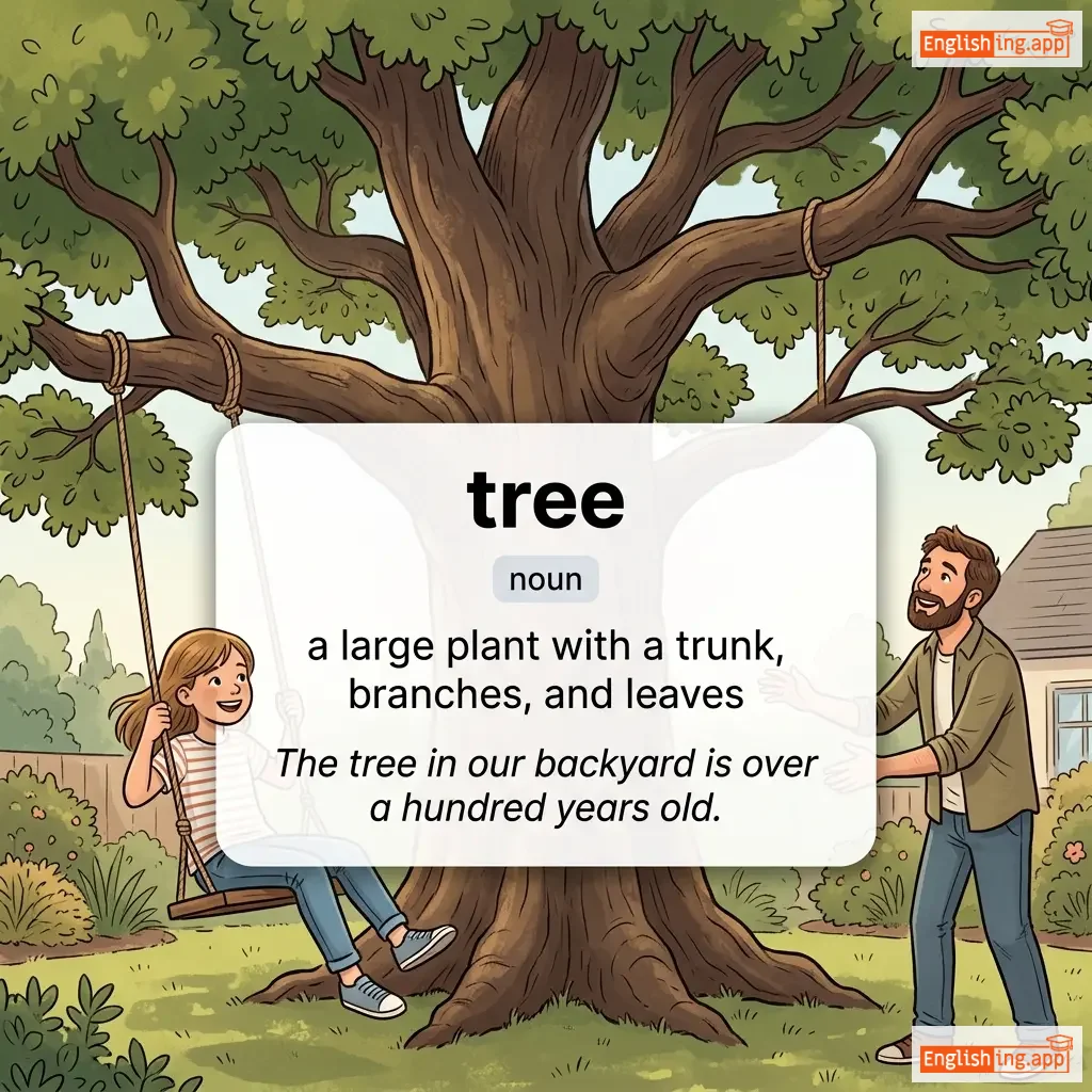 tree definition card — visual illustration of the meaning