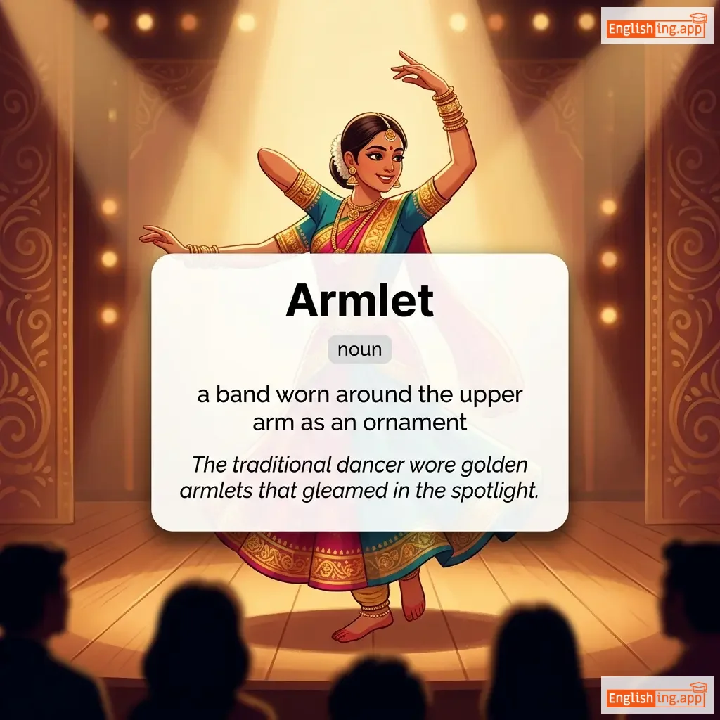 Armlet definition card — visual illustration of the meaning