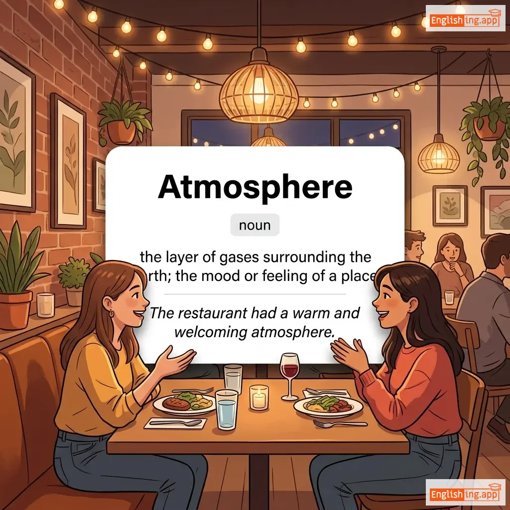 Atmosphere definition card — visual illustration of the meaning