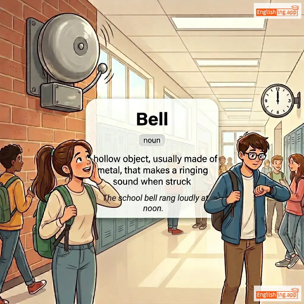 Bell definition card — visual illustration of the meaning