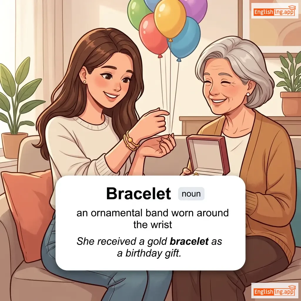 Bracelet definition card — visual illustration of the meaning