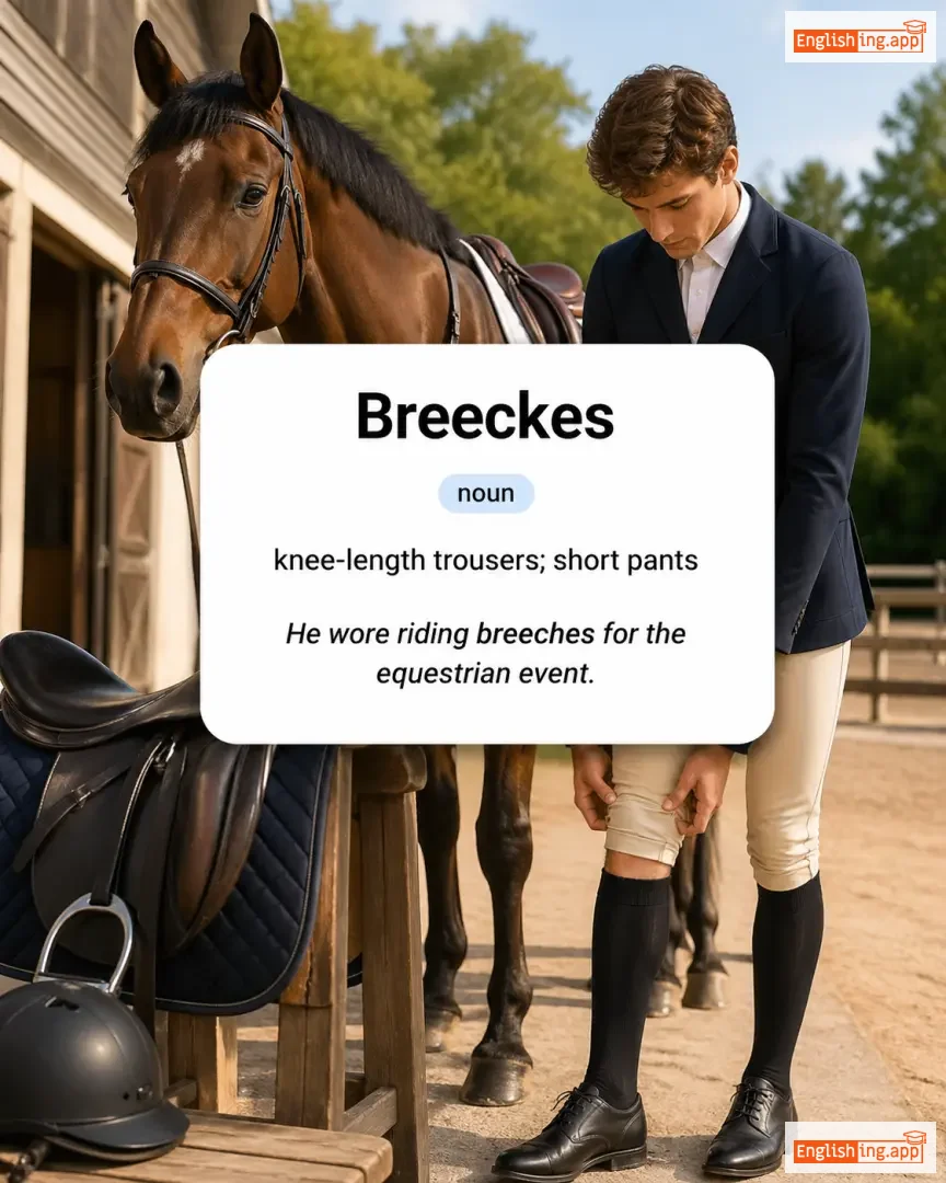 Breeckes definition card — visual illustration of the meaning