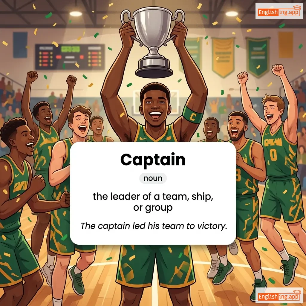 Captain definition card — visual illustration of the meaning