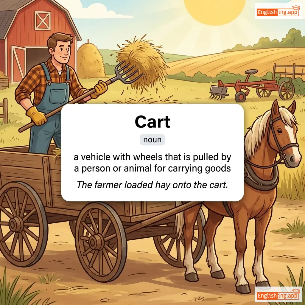 Cart definition card — visual illustration of the meaning