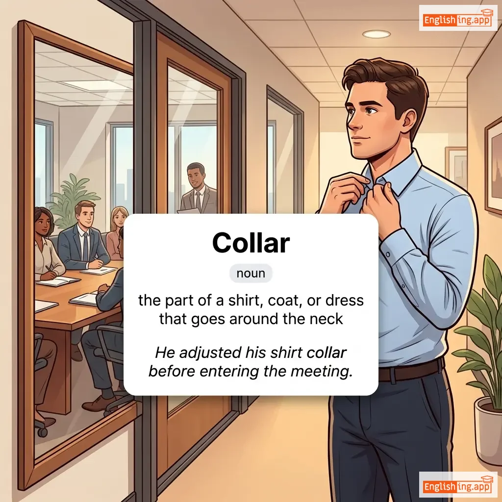 Collar definition card — visual illustration of the meaning