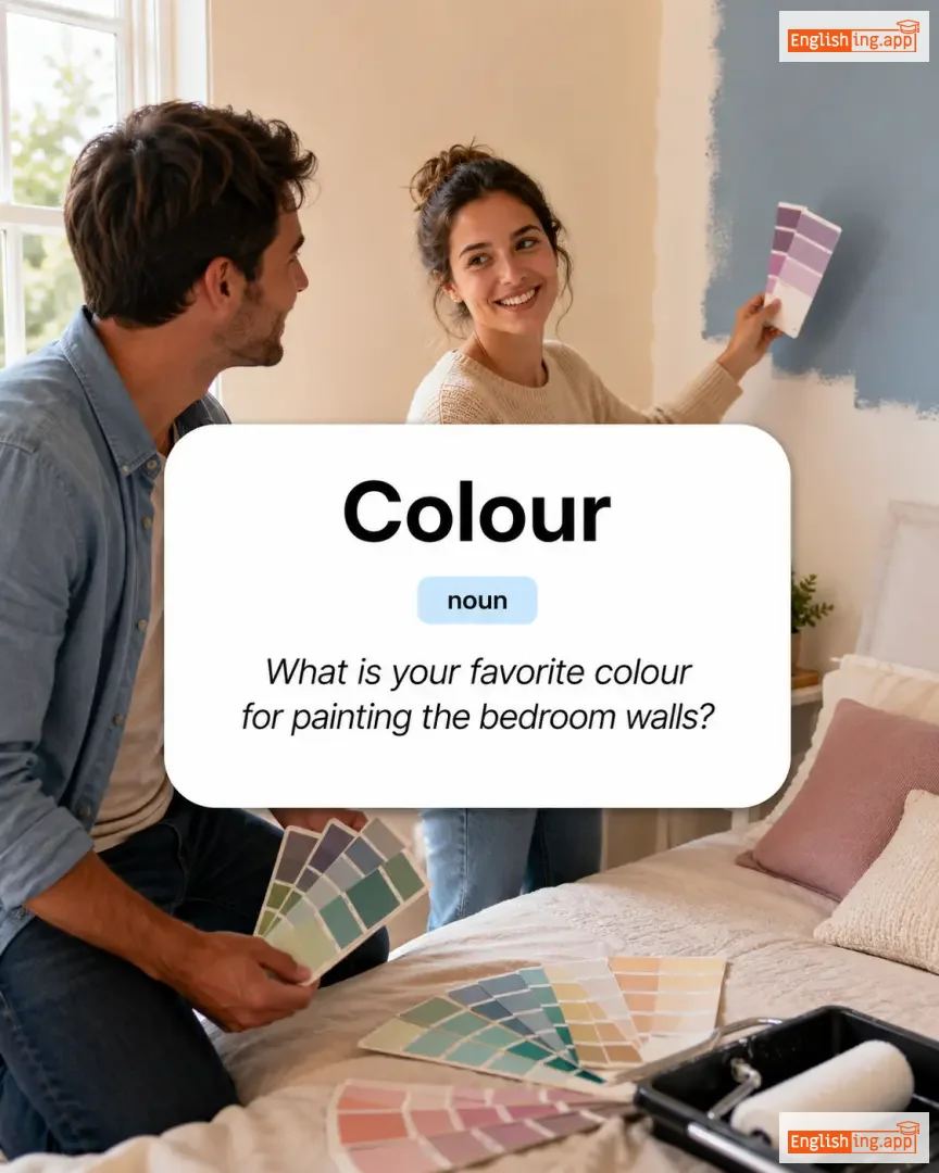 Colour definition card — visual illustration of the meaning