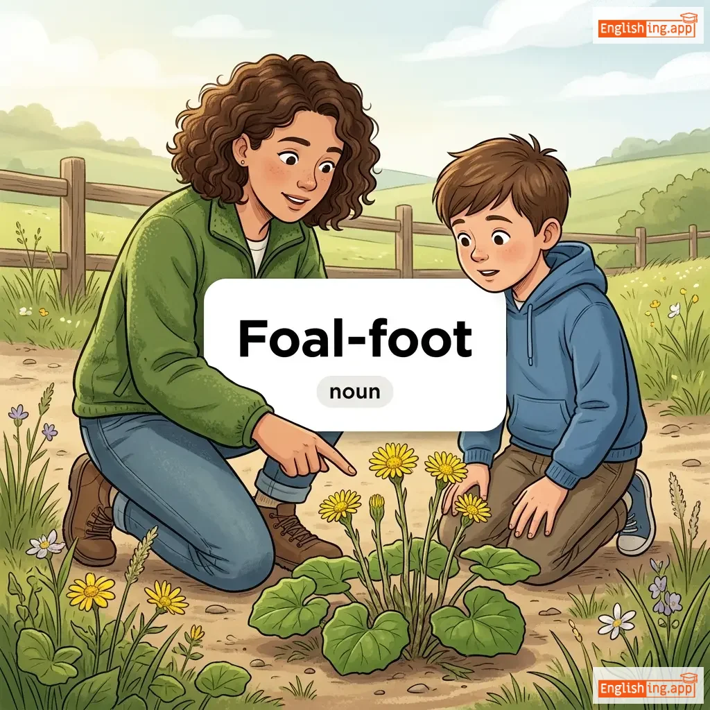 Foal-foot definition card — visual illustration of the meaning