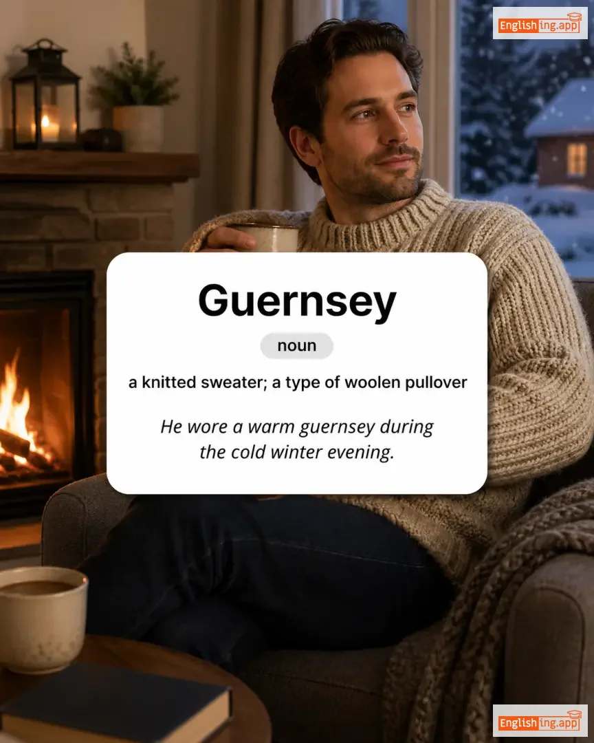 Guernsey definition card — visual illustration of the meaning
