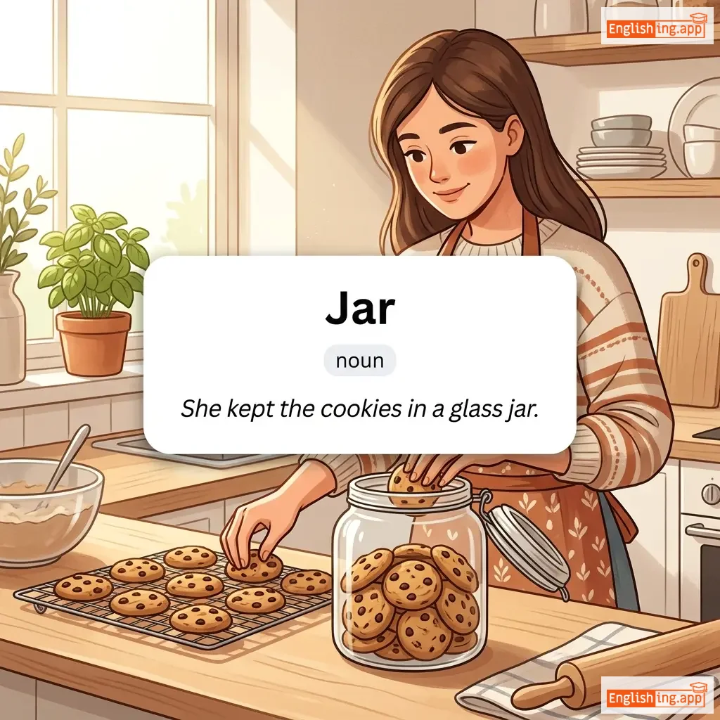 Jar definition card — visual illustration of the meaning