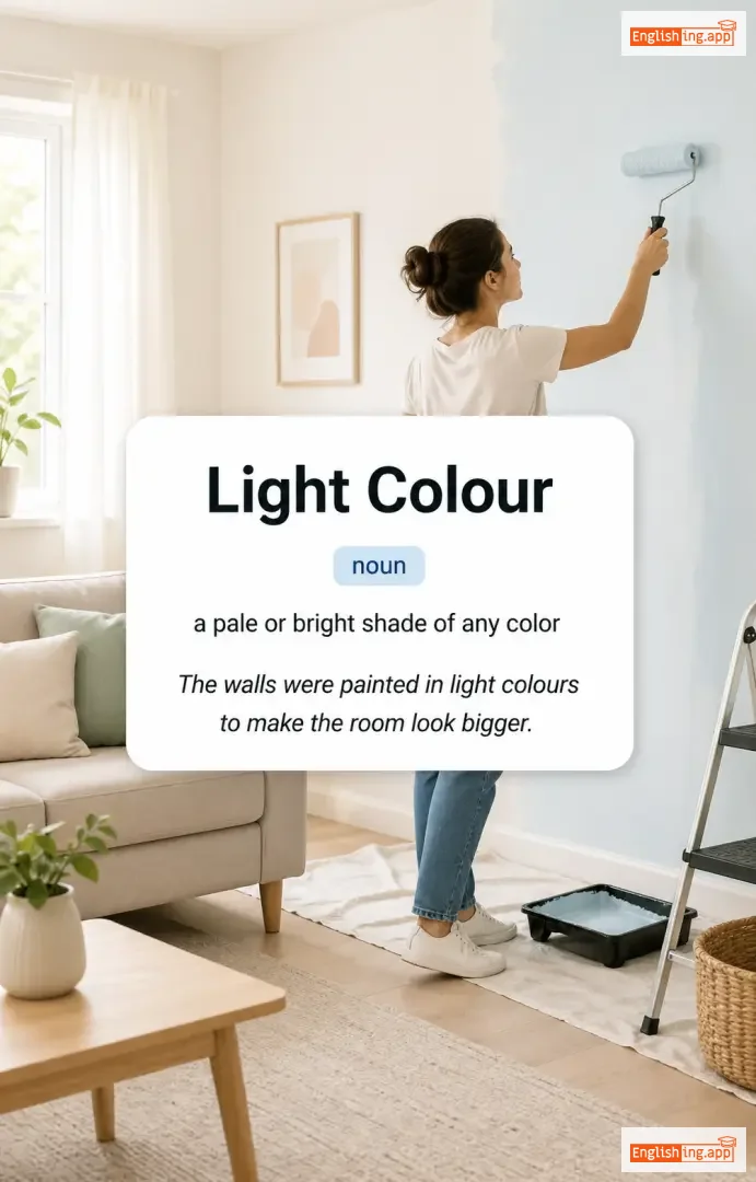 Light Colour definition card — visual illustration of the meaning