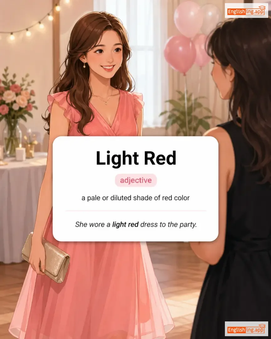 Light Red definition card — visual illustration of the meaning