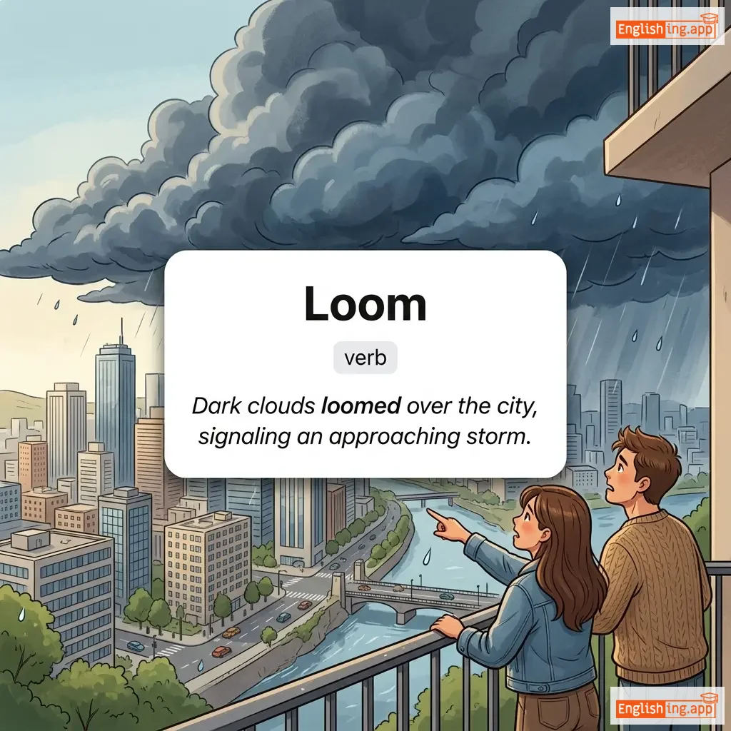 Loom definition card — visual illustration of the meaning