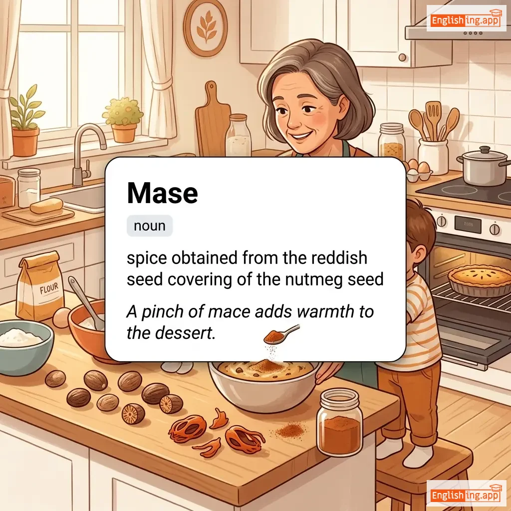 Mase definition card — visual illustration of the meaning