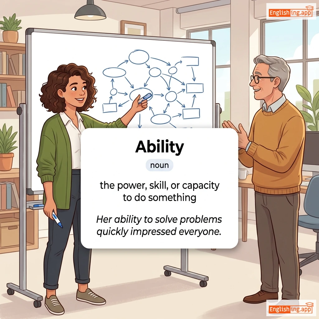 Ability definition card — visual illustration of the meaning