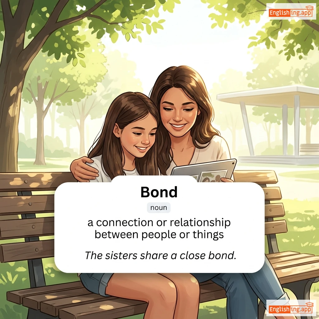 Bond definition card — visual illustration of the meaning