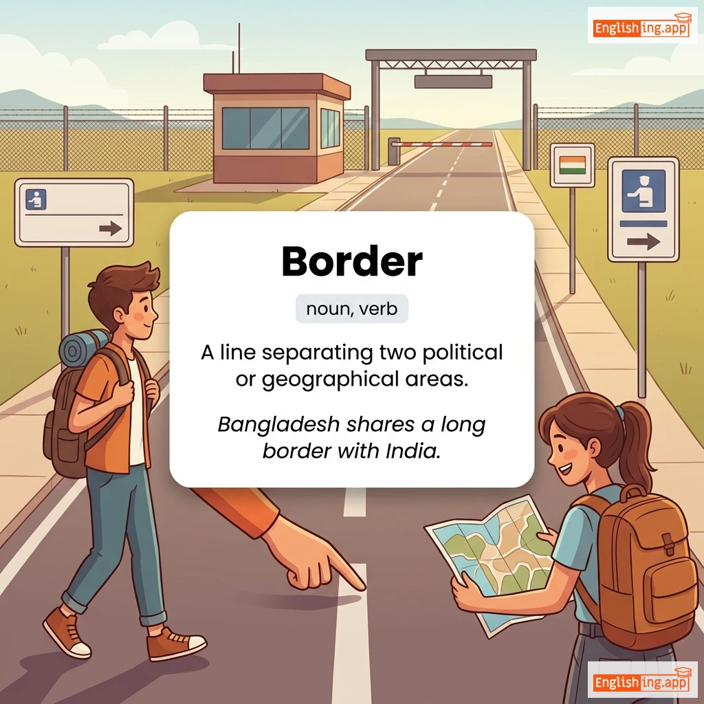 Border definition card — visual illustration of the meaning